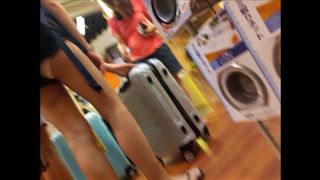 Singapore Ass Cheeks 4 - Teen girl FBT white panties EXPOSED